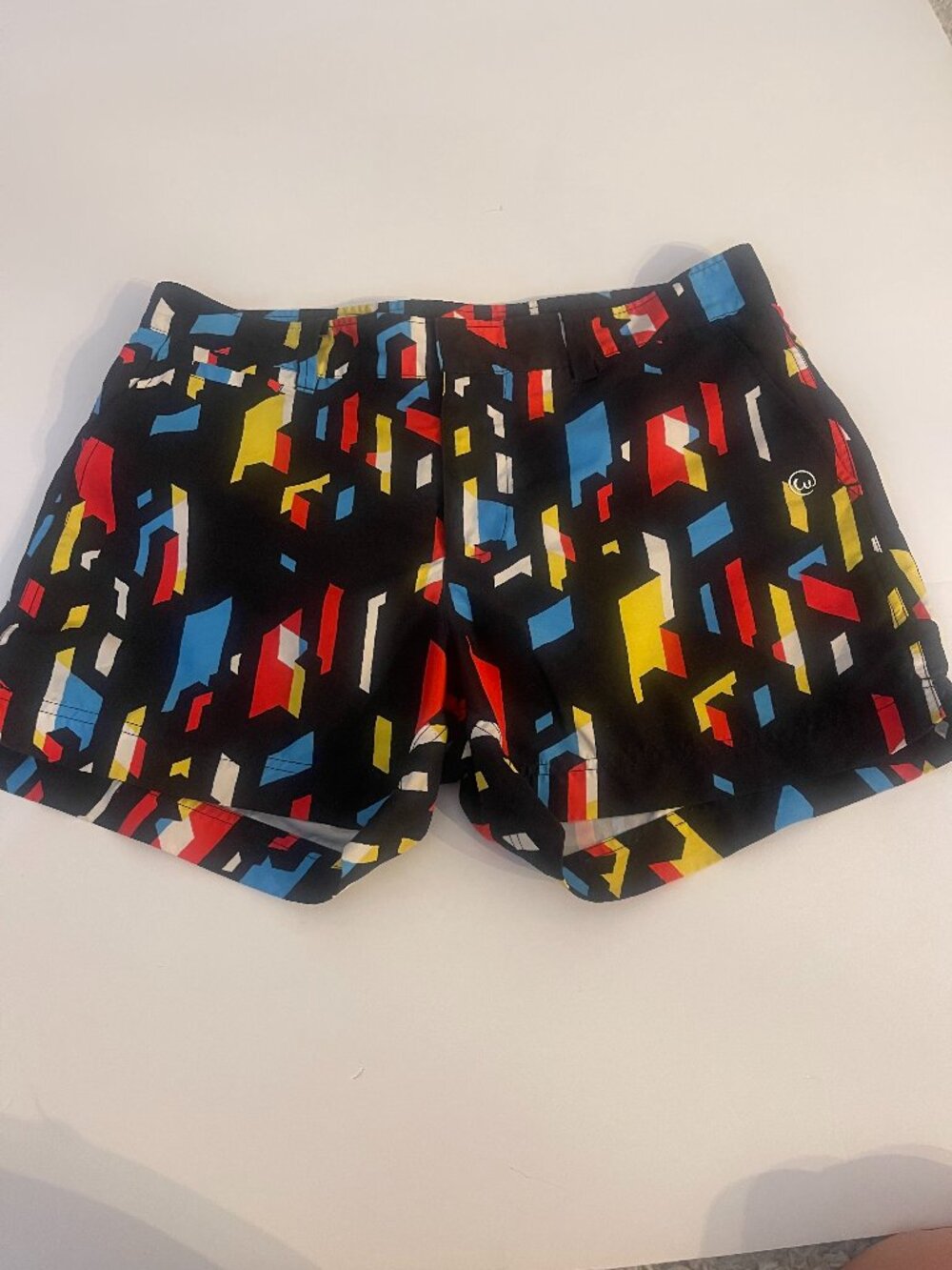 weekends at Geometric Print Swim Trunks Shorts Size Small